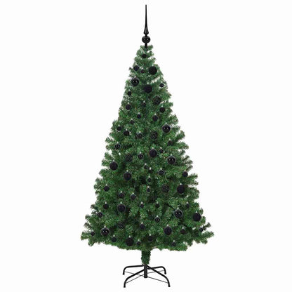 vidaXL Künstlicher Weihnachtsbaum mit 300 LEDs mit Ständer Grün 180 cm