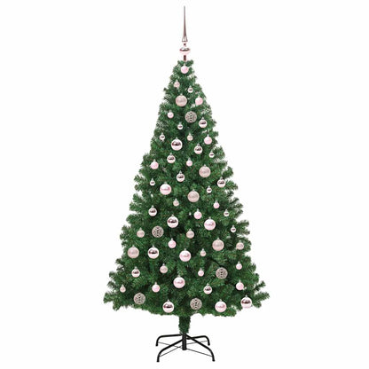 Künstlicher Weihnachtsbaum mit 300 LEDs mit Ständer Grün 180 cm