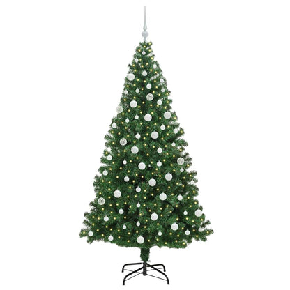 vidaXL Künstlicher Weihnachtsbaum mit 300 LEDs mit Ständer Grün 180 cm