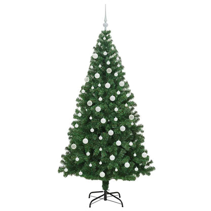 vidaXL Künstlicher Weihnachtsbaum mit 300 LEDs mit Ständer Grün 180 cm