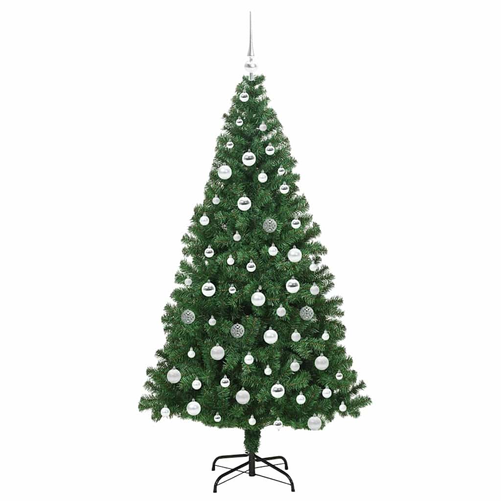 Künstlicher Weihnachtsbaum mit 300 LEDs mit Ständer Grün 180 cm