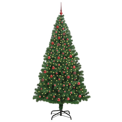 Künstlicher Weihnachtsbaum mit 300 LEDs mit Ständer Grün 210 cm
