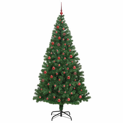 Künstlicher Weihnachtsbaum mit 300 LEDs mit Ständer Grün 210 cm