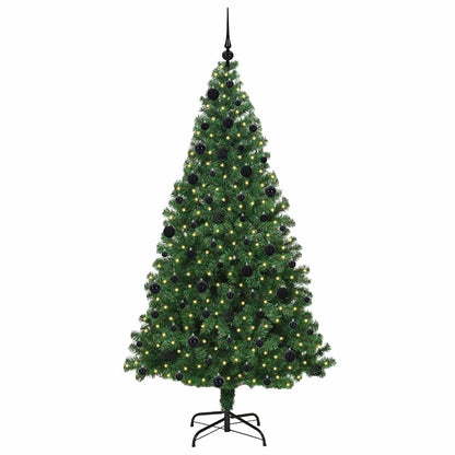 vidaXL Künstlicher Weihnachtsbaum mit 300 LEDs mit Ständer Grün 210 cm