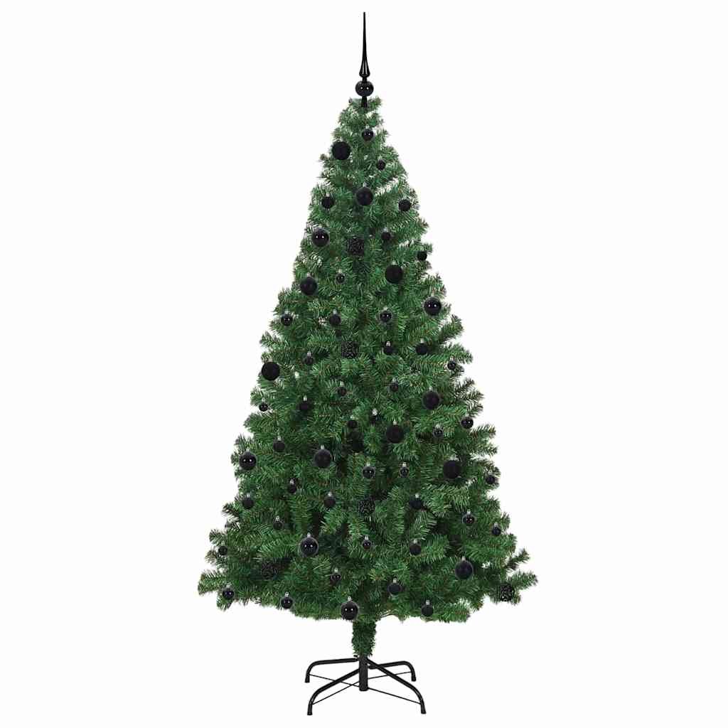 vidaXL Künstlicher Weihnachtsbaum mit 300 LEDs mit Ständer Grün 210 cm