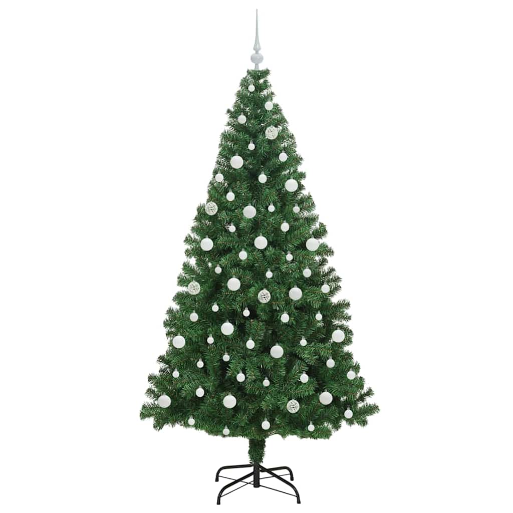 Künstlicher Weihnachtsbaum mit 300 LEDs mit Ständer Grün 210 cm