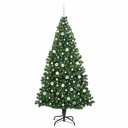 vidaXL Künstlicher Weihnachtsbaum mit 300 LEDs mit Ständer Grün 210 cm