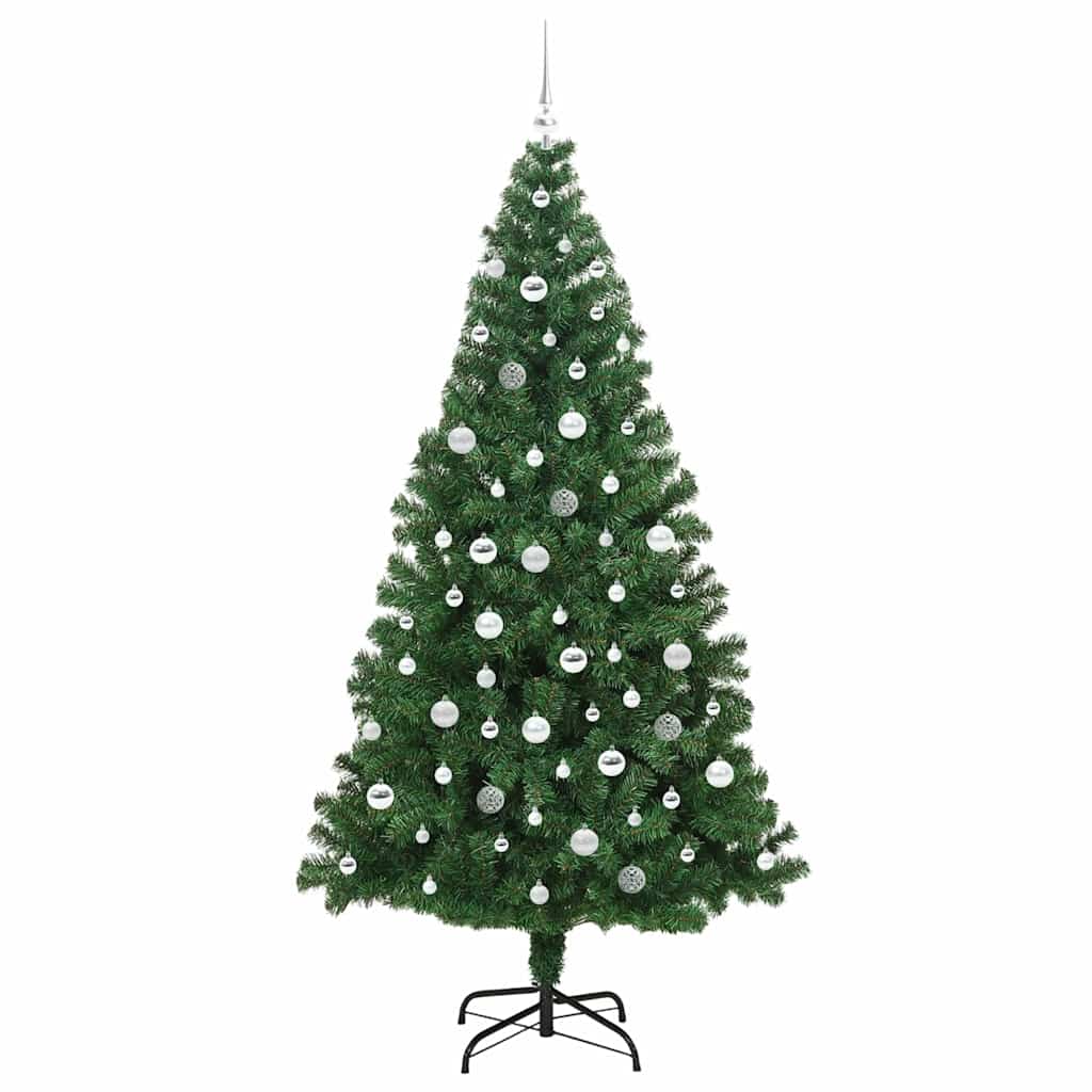 vidaXL Künstlicher Weihnachtsbaum mit 300 LEDs mit Ständer Grün 210 cm