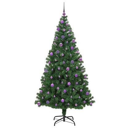 vidaXL Künstlicher Weihnachtsbaum mit 300 LEDs mit Ständer Grün 210 cm
