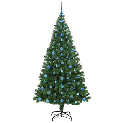vidaXL Sapin de Noël artificiel avec 300 LED et support Vert 210 cm
