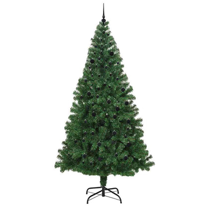 Künstlicher Weihnachtsbaum mit 300 LEDs mit Ständer Grün 240 cm