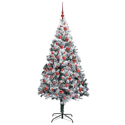 Künstlicher Weihnachtsbaum mit 300 LEDs mit Ständer Weiß 180 cm