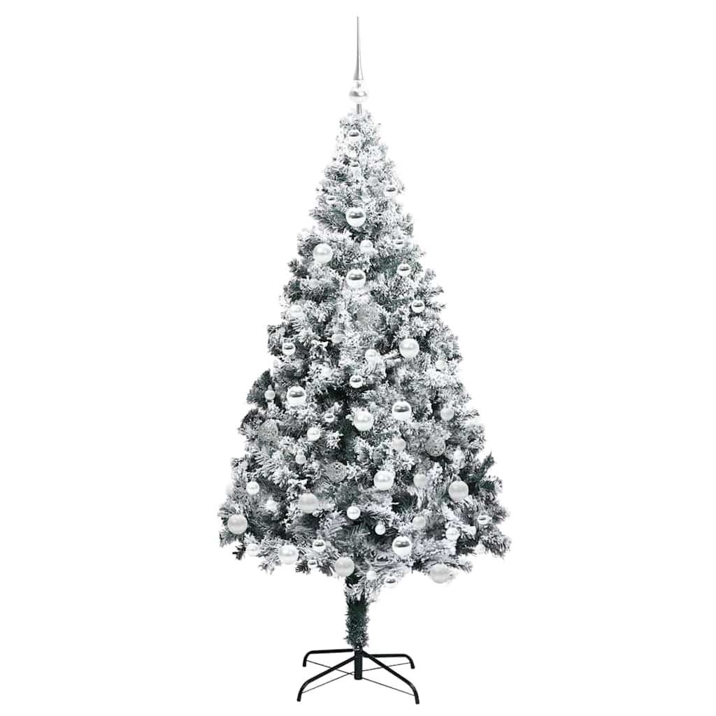 Künstlicher Weihnachtsbaum mit 300 LEDs mit Ständer Weiß 180 cm