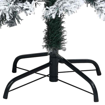 vidaXL Künstlicher Weihnachtsbaum mit 300 LEDs mit Ständer Weiß 210 cm