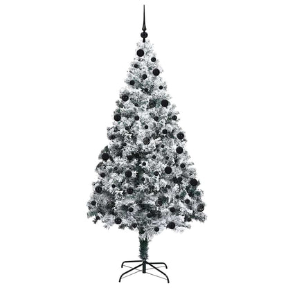 vidaXL Künstlicher Weihnachtsbaum mit 300 LEDs mit Ständer Weiß 210 cm