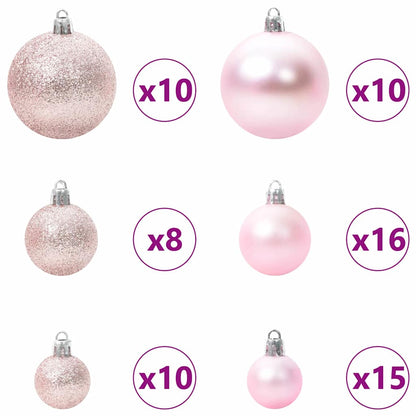vidaXL Künstlicher Weihnachtsbaum mit 300 LEDs mit Ständer Weiß 210 cm