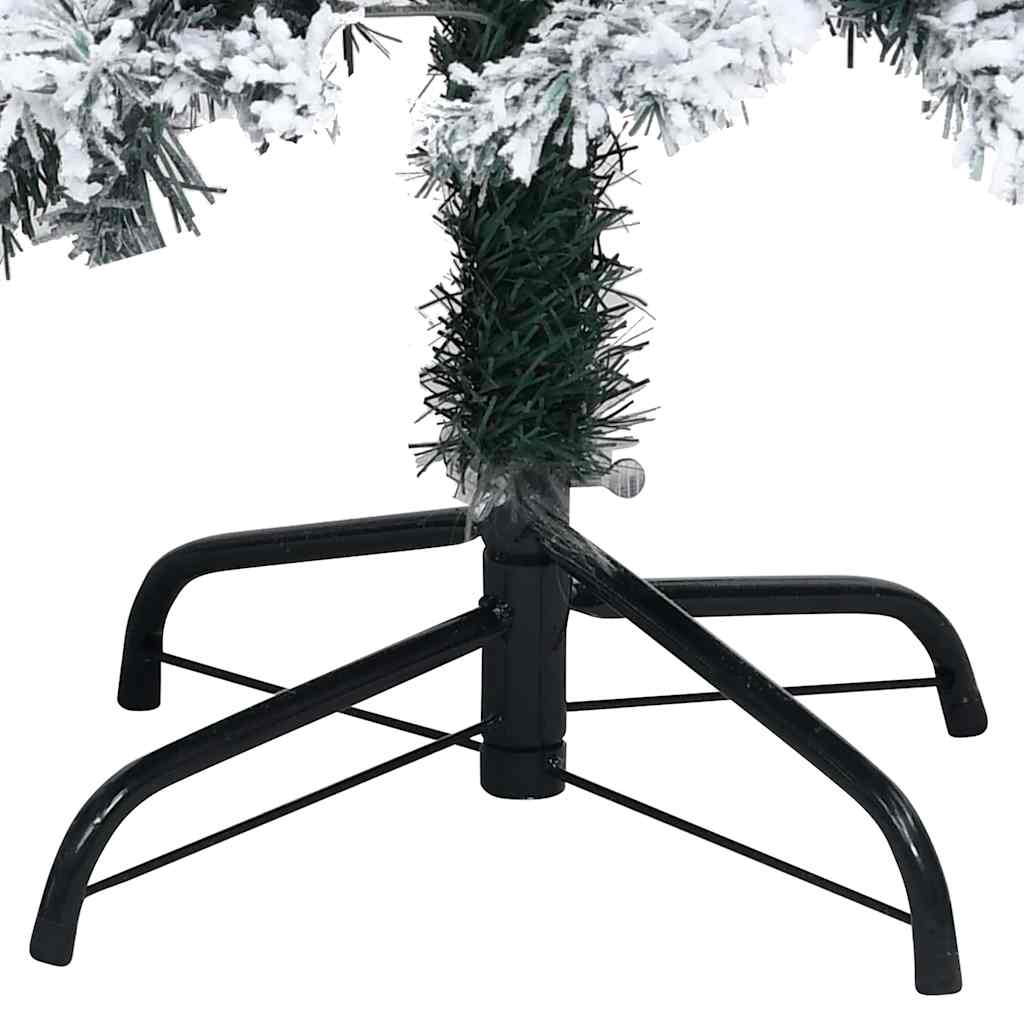 vidaXL Künstlicher Weihnachtsbaum mit 300 LEDs mit Ständer Weiß 210 cm