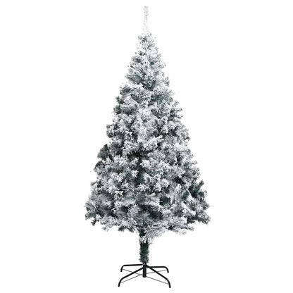 vidaXL Künstlicher Weihnachtsbaum mit 300 LEDs mit Ständer Weiß 210 cm