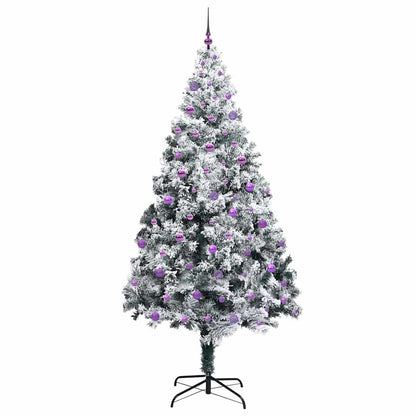 Künstlicher Weihnachtsbaum mit 300 LEDs mit Ständer Weiß 240 cm