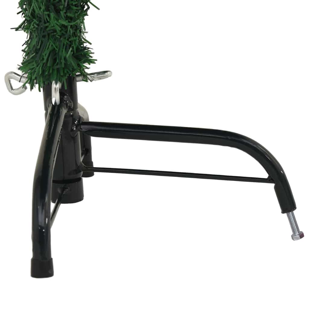 vidaXL Künstlicher vorbeleuchteter Weihnachtsbaum Grün 120 cm PVC