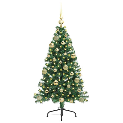 Künstlicher vorbeleuchteter Weihnachtsbaum Grün 120 cm PVC