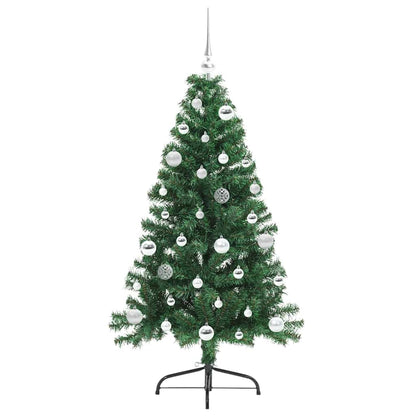 Künstlicher vorbeleuchteter Weihnachtsbaum Grün 150 cm PVC