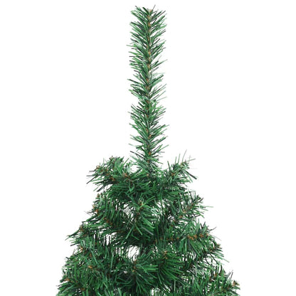 vidaXL Künstlicher vorbeleuchteter Weihnachtsbaum Grün 150 cm PVC
