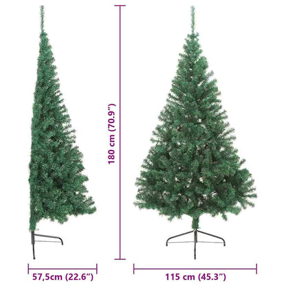 Künstlicher vorbeleuchteter Weihnachtsbaum Grün 180 cm PVC