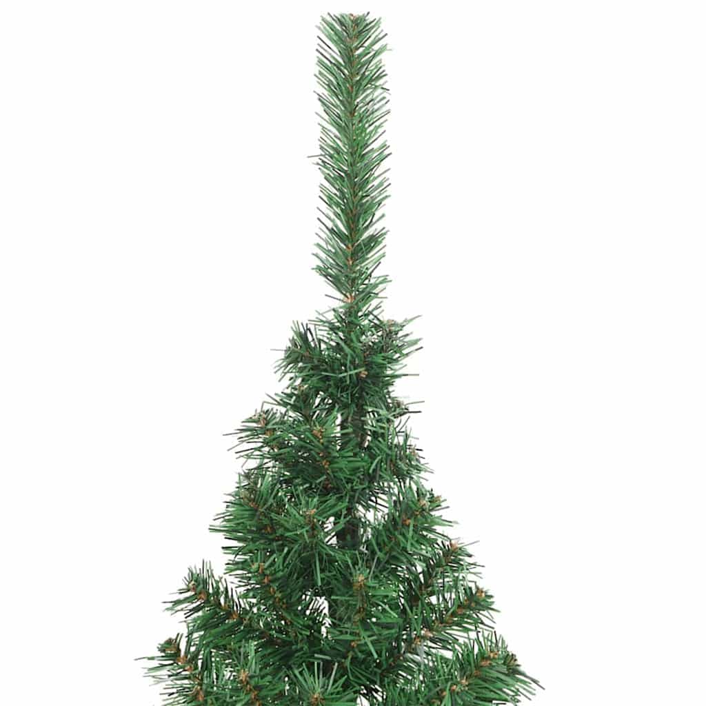 vidaXL Künstlicher vorbeleuchteter Weihnachtsbaum Grün 180 cm PVC