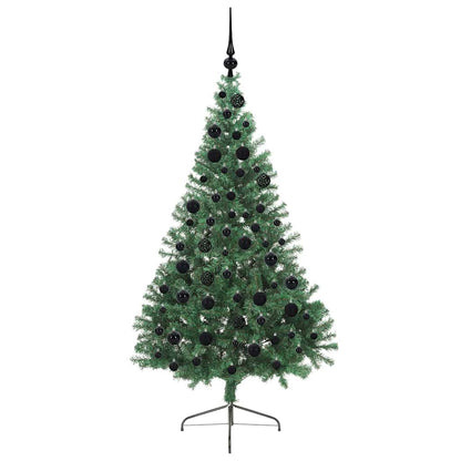 Künstlicher vorbeleuchteter Weihnachtsbaum Grün 180 cm PVC