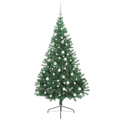 Künstlicher vorbeleuchteter Weihnachtsbaum Grün 180 cm PVC