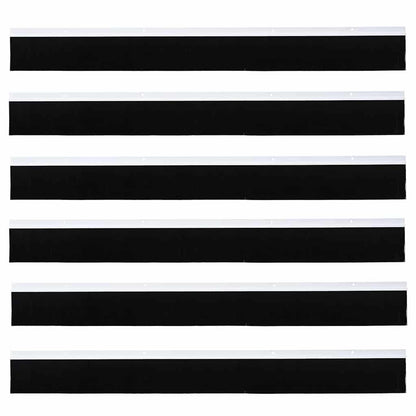 Aufsteck Türbürstendichtungen 6 pcs Weiß 100 cm