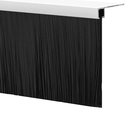 Aufsteck Türbürstendichtungen 2 pcs Weiß 100 cm