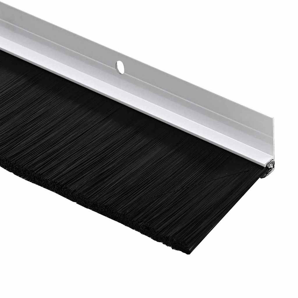 Aufsteck Türbürstendichtungen 2 pcs Weiß 100 cm