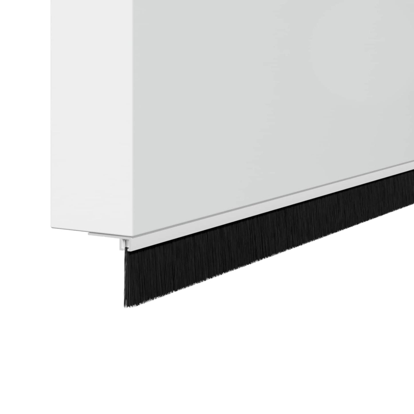 Aufsteck Türbürstendichtungen 2 pcs Weiß 100 cm