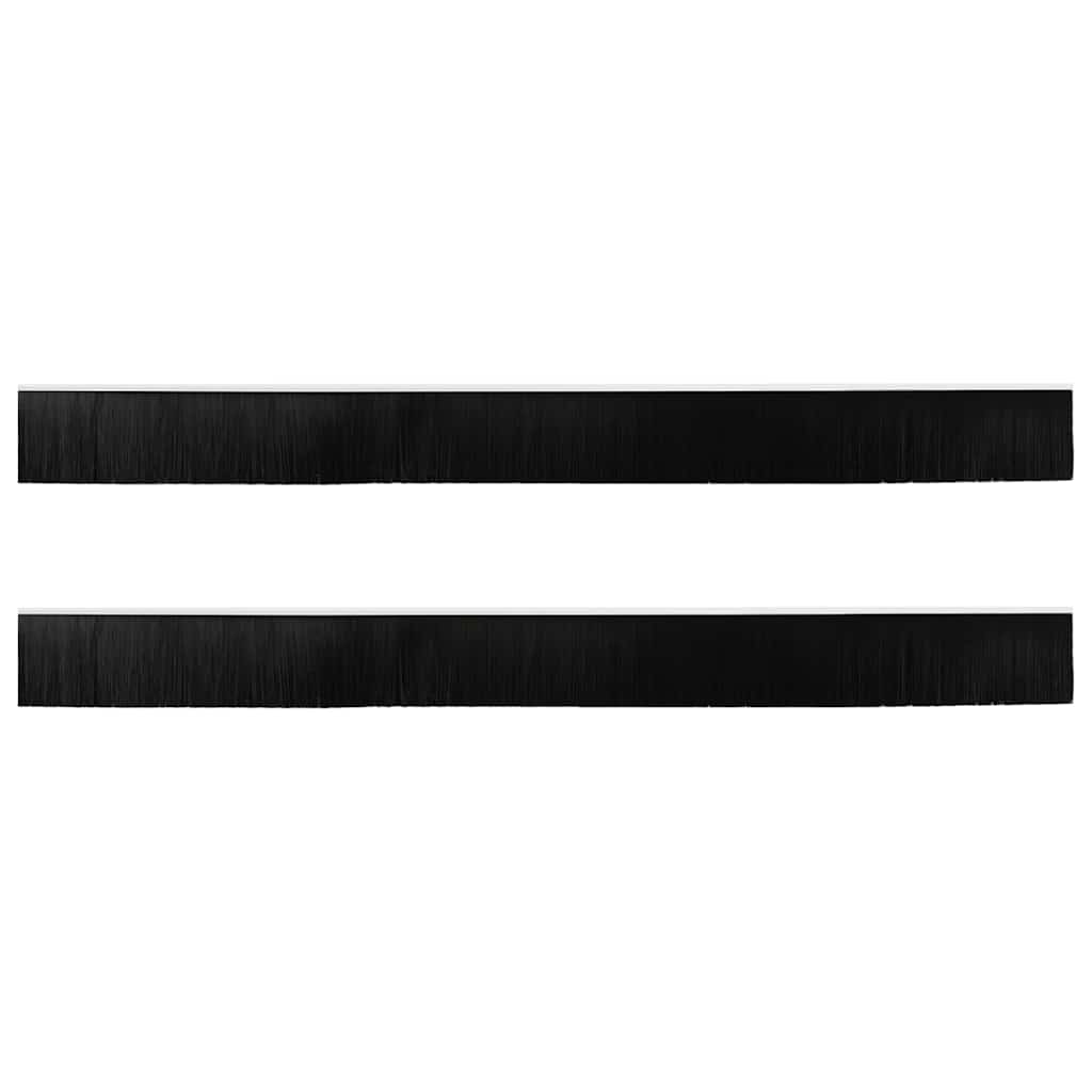 Aufsteck Türbürstendichtungen 2 pcs Weiß 100 cm