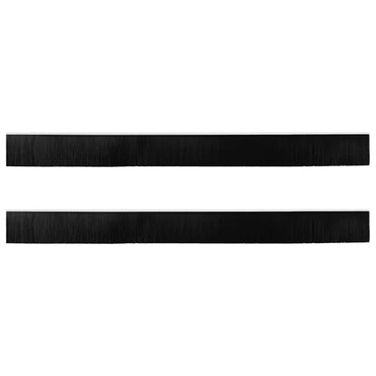 Aufsteck Türbürstendichtungen 2 pcs Weiß 100 cm