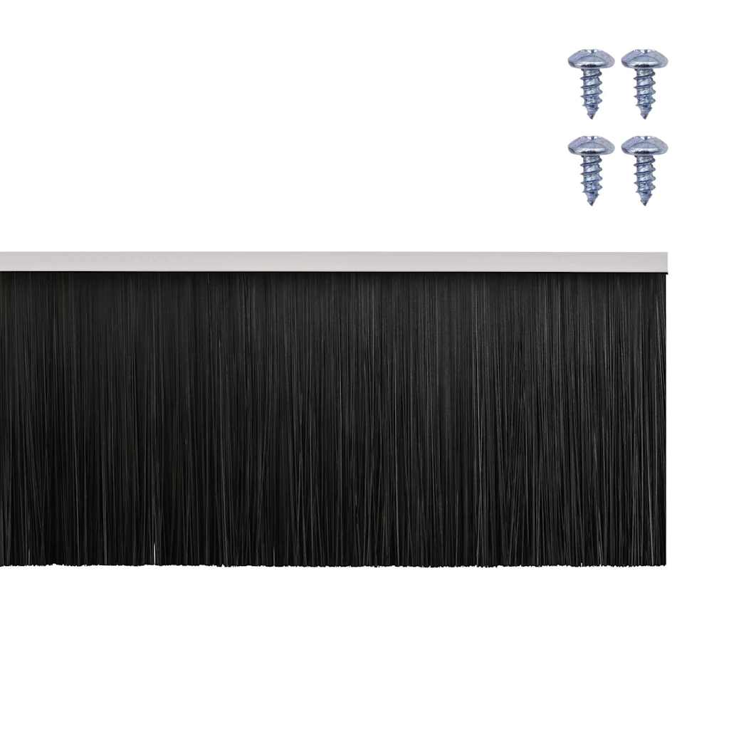 Aufsteck Türbürstendichtungen 2 pcs Weiß 100 cm