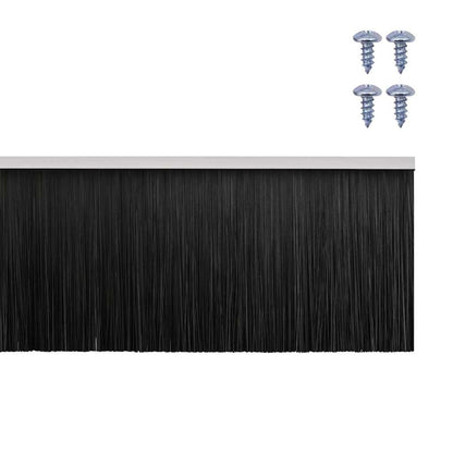 Aufsteck Türbürstendichtungen 2 pcs Weiß 100 cm