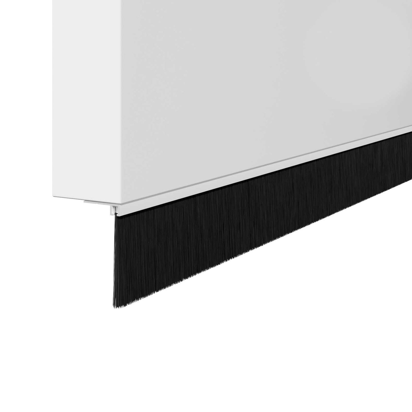 Aufsteck Türbürstendichtungen 6 pcs Weiß 100 cm