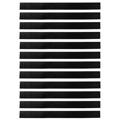 Aufsteck Türbürstendichtungen 12 pcs Weiß 100 cm