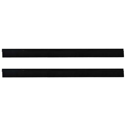 Selbstklebende Türbürstendichtungen 2 pcs Schwarz 100 cm