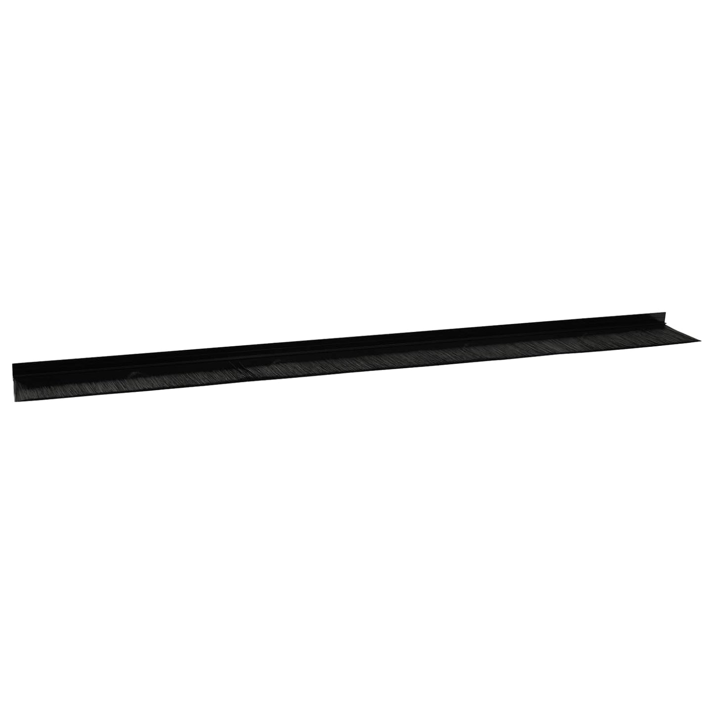 Selbstklebende Türbürstendichtungen 2 pcs Schwarz 100 cm