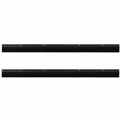 Aufsteck Türbürstendichtungen 2 pcs Schwarz 100 cm