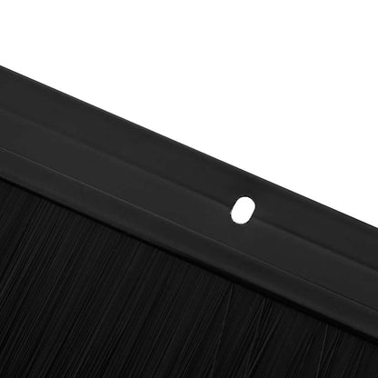 Aufsteck Türbürstendichtungen 2 pcs Schwarz 100 cm