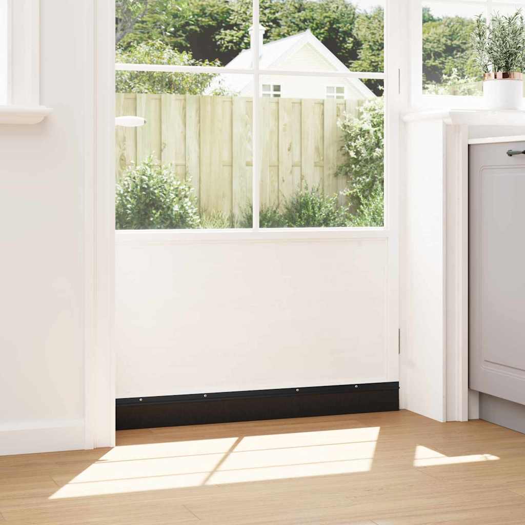 Aufsteck Türbürstendichtungen 2 pcs Schwarz 100 cm