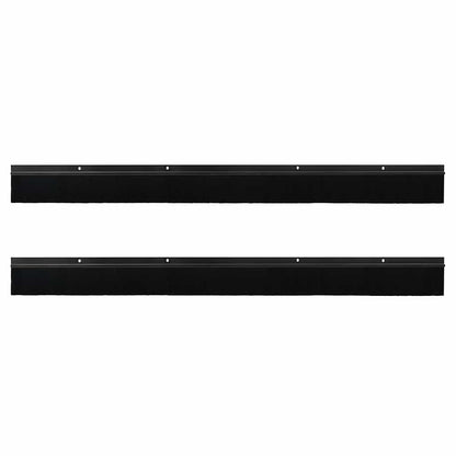 Aufsteck Türbürstendichtungen 2 pcs Schwarz 100 cm