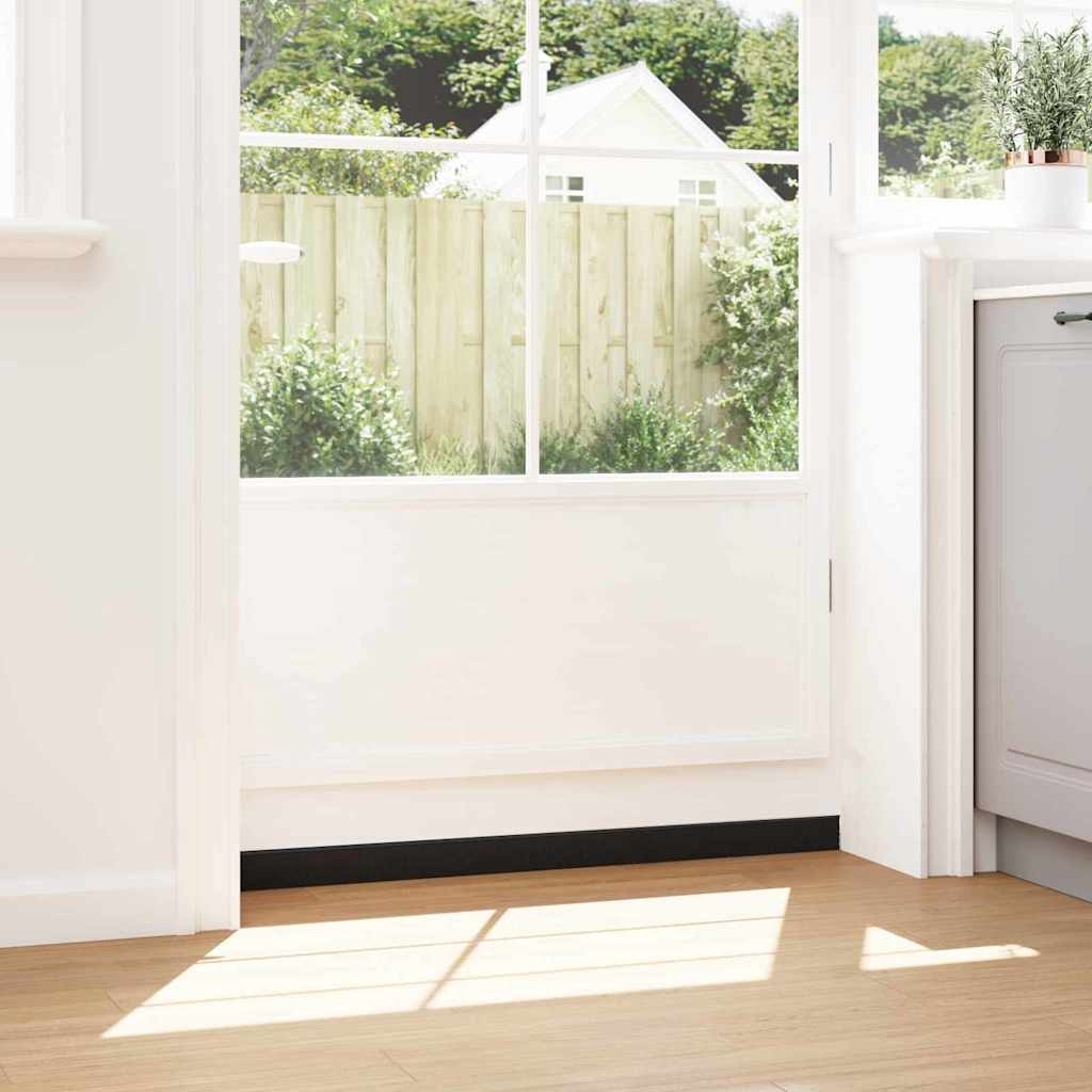 Aufsteck Türbürstendichtungen 2 pcs Schwarz 100 cm