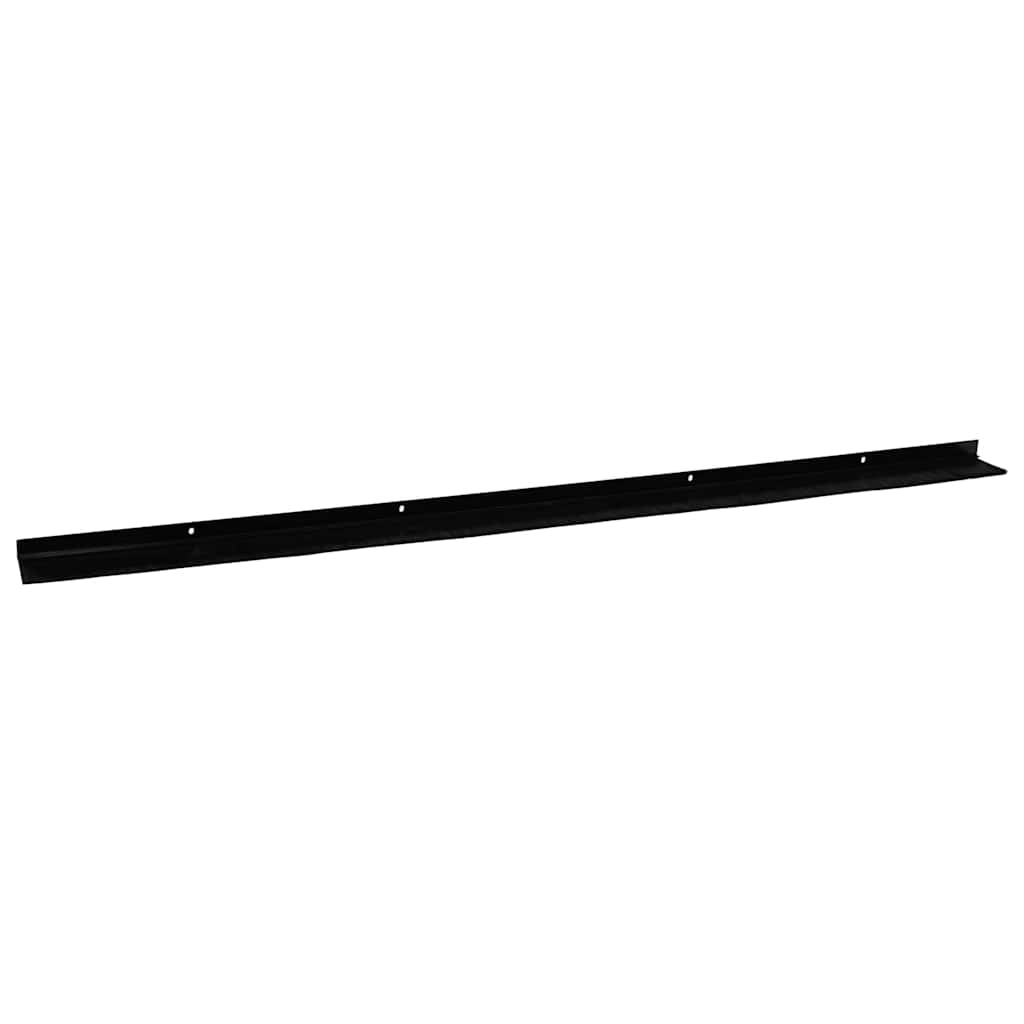 Aufsteck Türbürstendichtungen 2 pcs Schwarz 100 cm