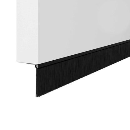 Aufsteck Türbürstendichtungen 2 pcs Schwarz 100 cm